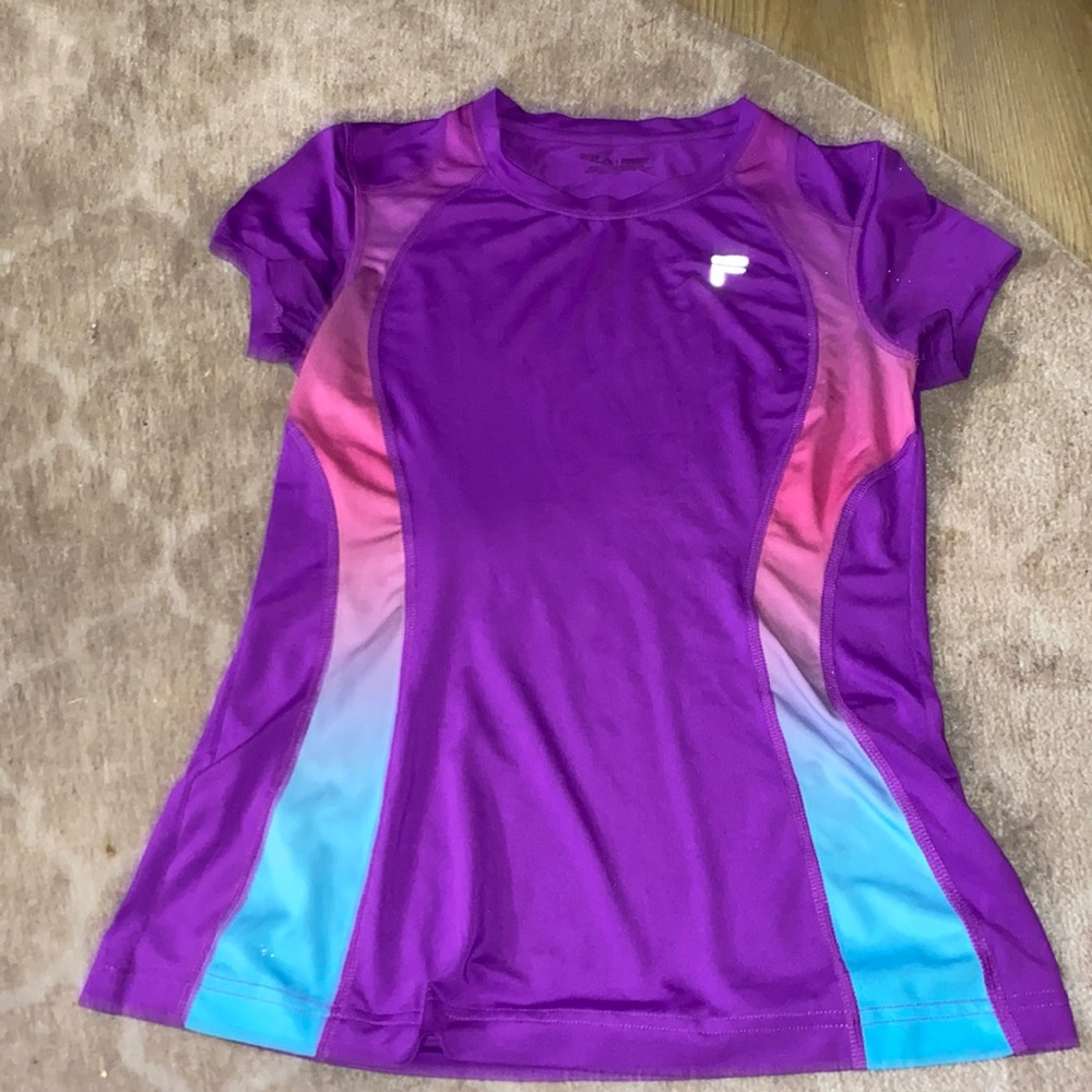 Purple fila shirt